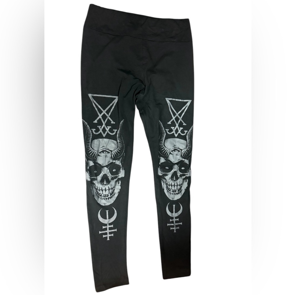 Killstar sigil legging with skull size large